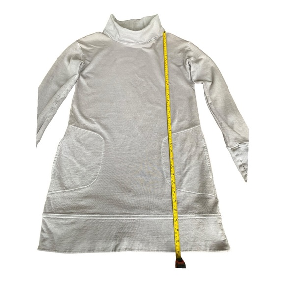 Athleta Eco Wash Cowl Neck Sweatshirt Dress S - Picture 6 of 15
